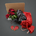 Valentine Dead Rose Valentine Broken Cookie  Flower Box 
