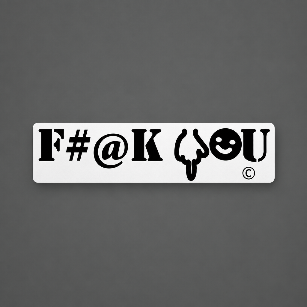 Happy Fuck you Bumpersticker